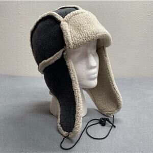 Dorfman Pacific Trapper Hat Ear Flaps Faux Sherpa Lined Warm Outdoors Mens L/XL